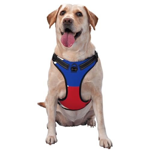 Hundegeschirr mit Flagge Philippinen - mit reflektierenden Streifen für Haustiere und Schnellspanner - geeignet für alle Hundetypen Hundegeschirr mit Flagge Philippinen - mit reflektierenden Streifen für Haustiere und Schnellspanner - geeignet für alle Hundetypen von KIRROWE
