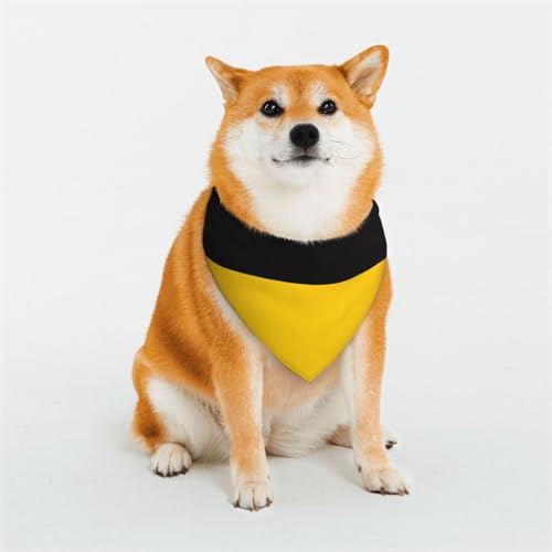 Hundehalstuch mit Flagge des Kantons Sachsen-Anhalt für kleine, mittelgroße und große Hunde, Katzen- und Hundehalstuch, Dreieckstuch für Mädchen oder Jungen von KIRROWE