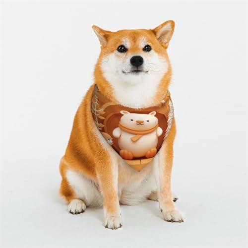 Hundehalstuch mit Weihnachtsbärmotiv für kleine, mittelgroße und große Hunde, Dreieckstuch für Mädchen oder Jungen Hundehalstuch mit Weihnachtsbärmotiv für kleine, mittelgroße und große Hunde, Dreieckstuch für Mädchen oder Jungen von KIRROWE