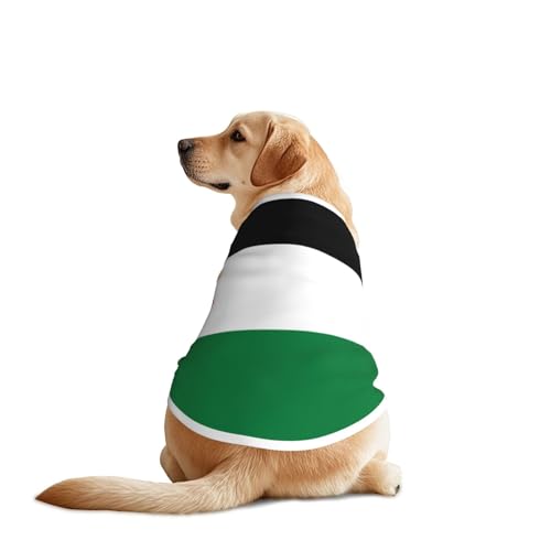Hundeshirt mit Flagge Palästinas für große und mittelgroße Hunde, atmungsaktives Netzgewebe, perfekt für den täglichen Gebrauch und besondere Anlässe von KIRROWE