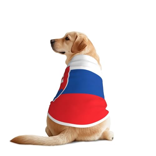 Hundeshirt mit Flagge der Slowakei für große und mittelgroße Hunde, atmungsaktives Netzgewebe, perfekt für den täglichen Gebrauch und besondere Anlässe Hundeshirt mit Flagge der Slowakei für große und mittelgroße Hunde, atmungsaktives Netzgewebe, perfekt für den täglichen Gebrauch und besondere Anlässe von KIRROWE