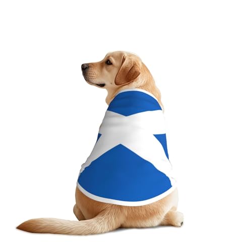Hundeshirt mit schottischer Flagge für große und mittelgroße Hunde – atmungsaktives Haustier-T-Shirt, perfekt für den täglichen Gebrauch und besondere Anlässe Hundeshirt mit schottischer Flagge für große und mittelgroße Hunde – atmungsaktives Haustier-T-Shirt, perfekt für den täglichen Gebrauch und besondere Anlässe von KIRROWE