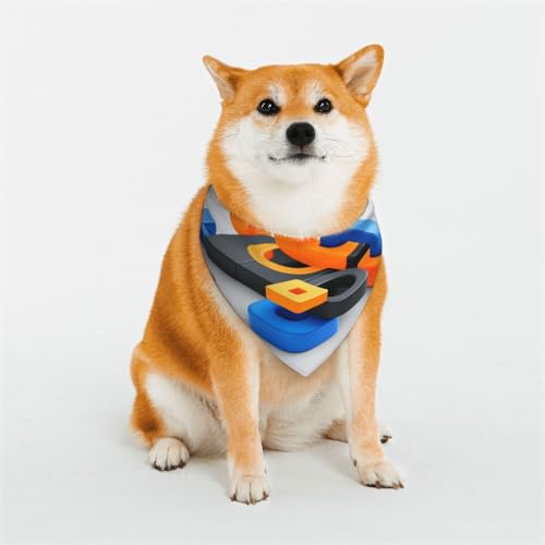 Isometrisches 3D-Hundehalstuch für kleine, mittelgroße und große Hunde, Katzen- und Hundehalstuch, Dreieckstuch für Mädchen oder Jungen Isometrisches 3D-Hundehalstuch für kleine, mittelgroße und große Hunde, Katzen- und Hundehalstuch, Dreieckstuch für Mädchen oder Jungen von KIRROWE