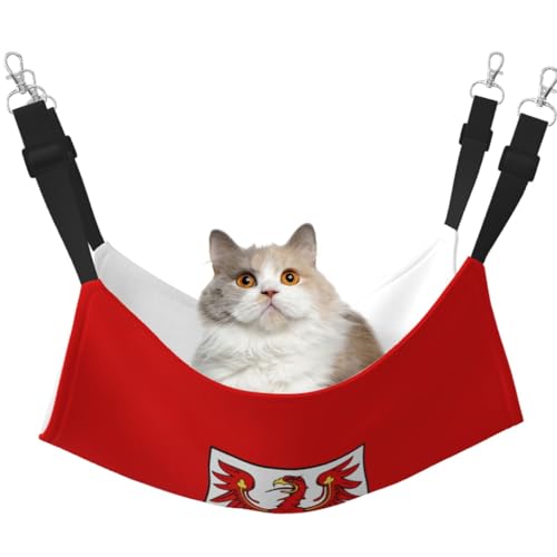KIRROWE Brandenburger Flagge, wendbare Katzen-Hängematte, doppelseitige Haustierkäfig-Hängematte, Hängebett, Ruheunterlage, Schlafunterlage für kleine Tiere KIRROWE Brandenburger Flagge, wendbare Katzen-Hängematte, doppelseitige Haustierkäfig-Hängematte, Hängebett, Ruheunterlage, Schlafunterlage für kleine Tiere von KIRROWE