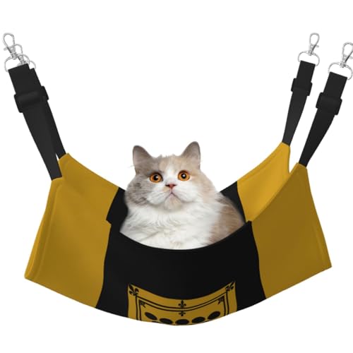 KIRROWE Cornwall County Flagge, wendbare Katzenhängematte, doppelseitig, Haustierkäfig-Hängematte, Hängebett, Schlafunterlage für kleine Tiere von KIRROWE