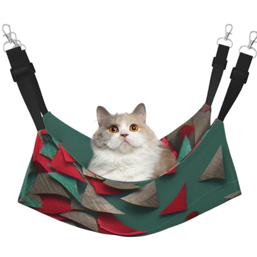 KIRROWE Dreieckige Origami-Hängematte für Katzen, wendbar, doppelseitig, Haustierkäfig-Hängematte, Hängebett, Schlafunterlage für kleine Tiere KIRROWE Dreieckige Origami-Hängematte für Katzen, wendbar, doppelseitig, Haustierkäfig-Hängematte, Hängebett, Schlafunterlage für kleine Tiere von KIRROWE