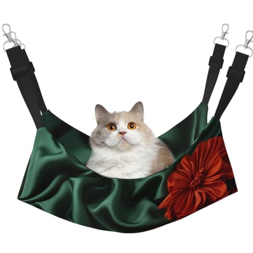 KIRROWE Faltbare Hängematte für Katzen, wendbar, doppelseitig, Haustierkäfig-Hängematte, zum Ausruhen, Schlafunterlage für kleine Tiere KIRROWE Faltbare Hängematte für Katzen, wendbar, doppelseitig, Haustierkäfig-Hängematte, zum Ausruhen, Schlafunterlage für kleine Tiere von KIRROWE
