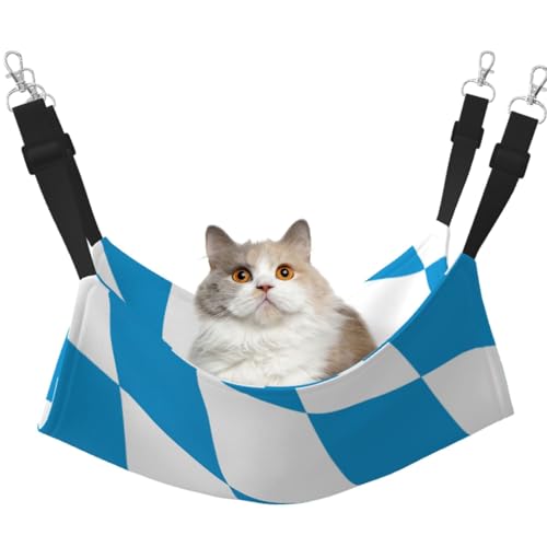 KIRROWE Flagge der bayerischen Raute Variante Reversible Katze Hängematte, Doppelseitige Haustierkäfig Hängematte Hängematte, Hängebett, Ruheunterlage, Schlafunterlage für Kleintiere Haustiere KIRROWE Flagge der bayerischen Raute Variante Reversible Katze Hängematte, Doppelseitige Haustierkäfig Hängematte Hängematte, Hängebett, Ruheunterlage, Schlafunterlage für Kleintiere Haustiere von KIRROWE