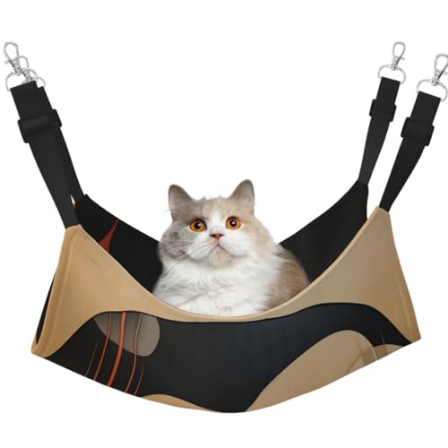 KIRROWE Geometrische Art-Deco-Katzen-Hängematte, wendbar, doppelseitig, Haustierkäfig-Hängematte, Hängebett, Ruheunterlage, Schlafunterlage für kleine Tiere KIRROWE Geometrische Art-Deco-Katzen-Hängematte, wendbar, doppelseitig, Haustierkäfig-Hängematte, Hängebett, Ruheunterlage, Schlafunterlage für kleine Tiere von KIRROWE