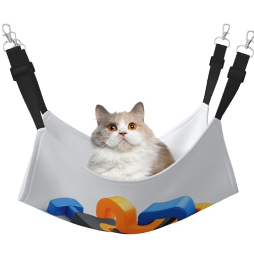 KIRROWE Isometrische 3D-Hängematte für Katzen, wendbar, doppelseitig, Haustierkäfig-Hängematte, Hängebett, Schlafunterlage für kleine Tiere KIRROWE Isometrische 3D-Hängematte für Katzen, wendbar, doppelseitig, Haustierkäfig-Hängematte, Hängebett, Schlafunterlage für kleine Tiere von KIRROWE