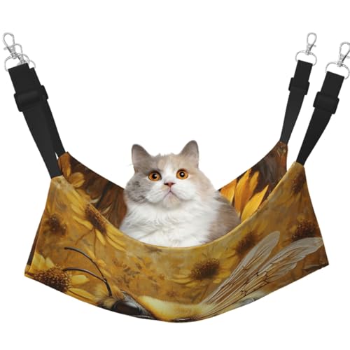 KIRROWE Nectar Wende-Katzen-Hängematte, doppelseitig, Haustierkäfig-Hängematte, Hängebett, Schlafunterlage für kleine Tiere KIRROWE Nectar Wende-Katzen-Hängematte, doppelseitig, Haustierkäfig-Hängematte, Hängebett, Schlafunterlage für kleine Tiere von KIRROWE