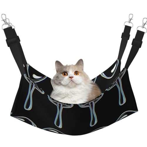 KIRROWE Spargel-Katzen-Hängematte, wendbar, doppelseitig, Haustierkäfig-Hängematte, Hängebett, Ruheunterlage, Schlafunterlage für kleine Tiere KIRROWE Spargel-Katzen-Hängematte, wendbar, doppelseitig, Haustierkäfig-Hängematte, Hängebett, Ruheunterlage, Schlafunterlage für kleine Tiere von KIRROWE