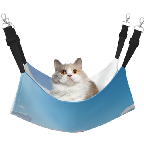 KIRROWE The White Little Dog in the Snow Reversible Cat Hanging Hammock-Double-Sided Pet Cage Hammock Hanging Bed Resting Sleepy Pad for Small Animals Pets KIRROWE The White Little Dog in the Snow Reversible Cat Hanging Hammock-Double-Sided Pet Cage Hammock Hanging Bed Resting Sleepy Pad for Small Animals Pets von KIRROWE