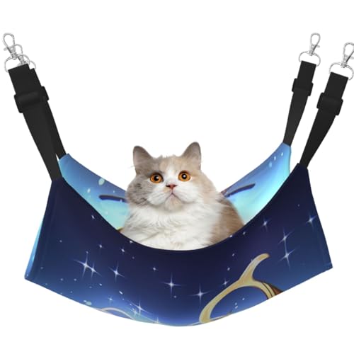 KIRROWE The orb of Dreams Wende-Katzen-Hängematte, doppelseitig, Haustierkäfig-Hängematte, Hängebett, Schlafunterlage für kleine Tiere KIRROWE The orb of Dreams Wende-Katzen-Hängematte, doppelseitig, Haustierkäfig-Hängematte, Hängebett, Schlafunterlage für kleine Tiere von KIRROWE