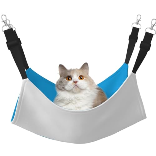 KIRROWE Wende-Katzen-Hängematte, Bayerische Flagge, doppelseitig, Haustierkäfig-Hängematte, Hängebett, Ruheunterlage für kleine Tiere KIRROWE Wende-Katzen-Hängematte, Bayerische Flagge, doppelseitig, Haustierkäfig-Hängematte, Hängebett, Ruheunterlage für kleine Tiere von KIRROWE