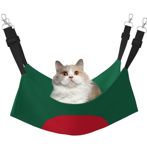 KIRROWE Wende-Katzen-Hängematte, Flagge von Bangladesch, doppelseitig, Haustierkäfig-Hängematte, Hängebett, Schlafunterlage für kleine Tiere KIRROWE Wende-Katzen-Hängematte, Flagge von Bangladesch, doppelseitig, Haustierkäfig-Hängematte, Hängebett, Schlafunterlage für kleine Tiere von KIRROWE