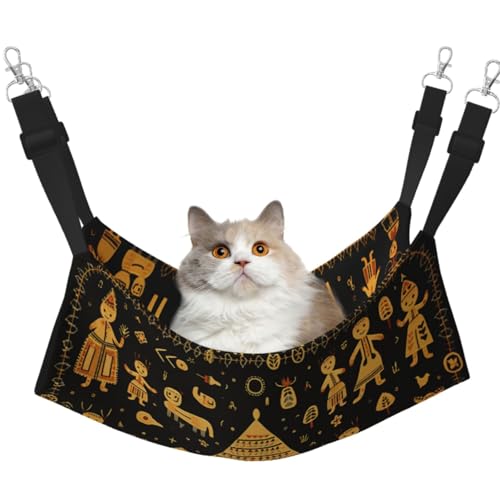 KIRROWE Wende-Katzen-Hängematte, traditionelles Muster, doppelseitig, Haustierkäfig-Hängematte, Hängebett, Schlafunterlage für Kleintiere und Haustiere, 11 Stück KIRROWE Wende-Katzen-Hängematte, traditionelles Muster, doppelseitig, Haustierkäfig-Hängematte, Hängebett, Schlafunterlage für Kleintiere und Haustiere, 11 Stück von KIRROWE