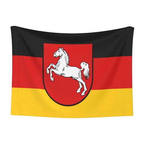Luxuriöse Haustierdecke für Hunde mit Flagge von Niedersachsen, weiche und warme Hundedecken für große und kleine Hunde, mehrere Größen erhältlich Luxuriöse Haustierdecke für Hunde mit Flagge von Niedersachsen, weiche und warme Hundedecken für große und kleine Hunde, mehrere Größen erhältlich von KIRROWE