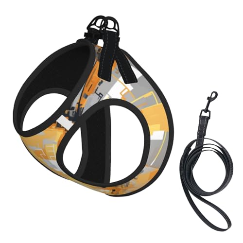 Modernes Bullhead Element Hundegeschirr, ausgestattet mit reflektierenden Riemen und Schnellverschluss-Schnallen, geeignet für kleine Katzen und Hunde von KIRROWE