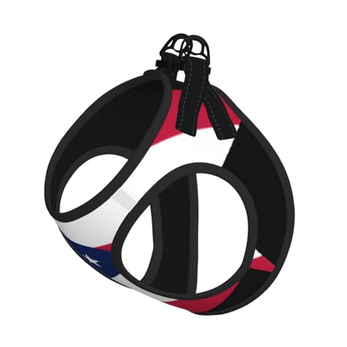Ohio State Flag Hundegeschirr, ausgestattet mit reflektierenden Riemen und Schnellverschluss-Schnallen, geeignet für kleine Katzen und Hunde von KIRROWE