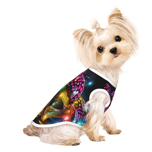 T-Shirt für kleine Hunde, weich, atmungsaktiv, für Hunde, Katzen, Jungen, Mädchen, geeignet für kleine Haustiere T-Shirt für kleine Hunde, weich, atmungsaktiv, für Hunde, Katzen, Jungen, Mädchen, geeignet für kleine Haustiere von KIRROWE
