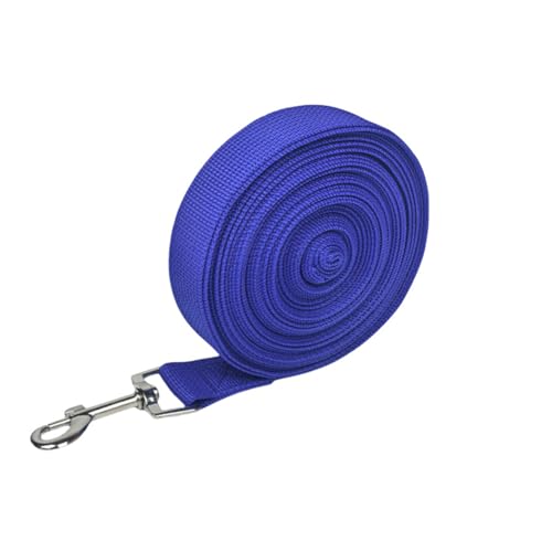 7M*2.5CM Lange Hundeleine,Lange Hundeleine mit Metallhaken,Wetterfest Trainingsleine für Große bis Kleine Hunde,Reißfeste Trainingsleine,Fluoreszenzbelau von KIRVOS
