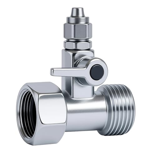 KIRVOS T-Stück-Wasseranschlussadapter mit Kugelhahn und Absperrventil – Größe 3/8" x 3/8" x 1/4" – Verbindet 2 Geräte KIRVOS T-Stück-Wasseranschlussadapter mit Kugelhahn und Absperrventil – Größe 3/8" x 3/8" x 1/4" – Verbindet 2 Geräte von KIRVOS