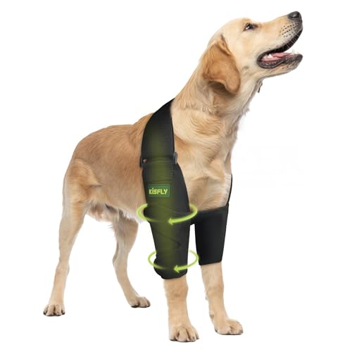 KISFLY Hunde-Ellenbogen-Bandage, Protektor-Pads für Hunde, Ellenbogen- und Schulterstütze, Dysplasie, Arthrose, Ellenbogen, Schwielen, Druckgeschwüren, Hundeellbogenschützer für bessere Erholung, KISFLY Hunde-Ellenbogen-Bandage, Protektor-Pads für Hunde, Ellenbogen- und Schulterstütze, Dysplasie, Arthrose, Ellenbogen, Schwielen, Druckgeschwüren, Hundeellbogenschützer für bessere Erholung, von KISFLY