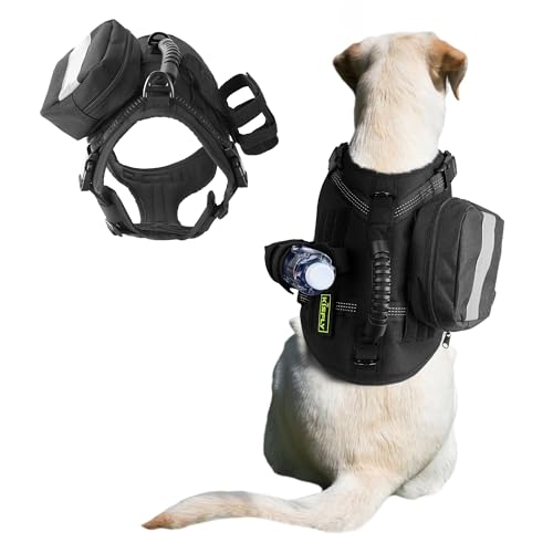 Taktisches Hundegeschirr mit reflektierendem Material, Verstellbares, strapazierfähiges No Pull Geschirr, Reißfeste Hunde Taktische Weste mit Griff, Atmungsaktive Outdoor-Ausrüstung für Training Taktisches Hundegeschirr mit reflektierendem Material, Verstellbares, strapazierfähiges No Pull Geschirr, Reißfeste Hunde Taktische Weste mit Griff, Atmungsaktive Outdoor-Ausrüstung für Training von KISFLY