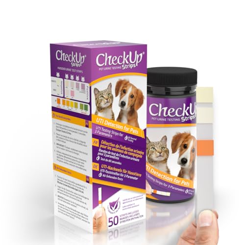 CheckUp pH-Urin-Teststreifen für Katzen und Hunde, zur Erkennung von Harnwegsinfektionen, 50 Stück CheckUp pH-Urin-Teststreifen für Katzen und Hunde, zur Erkennung von Harnwegsinfektionen, 50 Stück von KIT4CAT