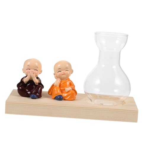 KITANDOVE Glasvasen-Set Durchsichtige Pflanzenvasen Mit Sockel Kleine Terrariumvasen Für Heimdekoration Einfach Und Kreativ von KITANDOVE
