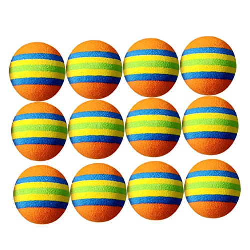 KITANDOVE 12 Stück Bunte Eva-bälle Spielbälle Für Katzen Und Haustiere Trainingsbälle Für Indoor-übungen KITANDOVE 12 Stück Bunte Eva-bälle Spielbälle Für Katzen Und Haustiere Trainingsbälle Für Indoor-übungen von KITANDOVE