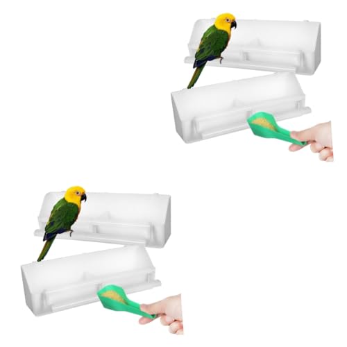 KITANDOVE 2 Sets Vogelkäfig-futternapf Mit Löffel Sittich-futterspender Zubehör Für Doppelzweck-Fach-futterspender Mühelose Montage Vogel-wasserspender KITANDOVE 2 Sets Vogelkäfig-futternapf Mit Löffel Sittich-futterspender Zubehör Für Doppelzweck-Fach-futterspender Mühelose Montage Vogel-wasserspender von KITANDOVE