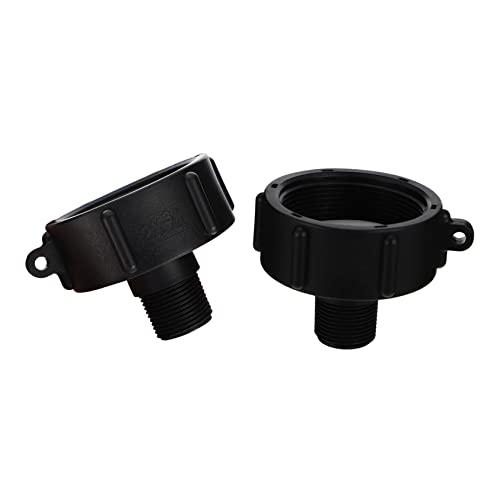 KITANDOVE Wassertank-Adapter IBC Tote Connector 2 Zoll Gewinde Auslaufsicher aus ABS für Gartenschlauch von KITANDOVE
