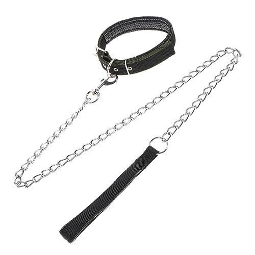 KITANDOVE Verstellbares Hundehalsband Mit Kette Haustierhalsband-Set Strapazierfähiges Material Für Haustierbedarf Hunden KITANDOVE Verstellbares Hundehalsband Mit Kette Haustierhalsband-Set Strapazierfähiges Material Für Haustierbedarf Hunden von KITANDOVE