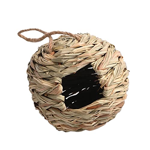 KITANDOVE 2 Stücke Strohvogel Nest Runde Form Stroh Vogelhaus Gras Handgewebt Vogel Nest KITANDOVE 2 Stücke Strohvogel Nest Runde Form Stroh Vogelhaus Gras Handgewebt Vogel Nest von KITANDOVE