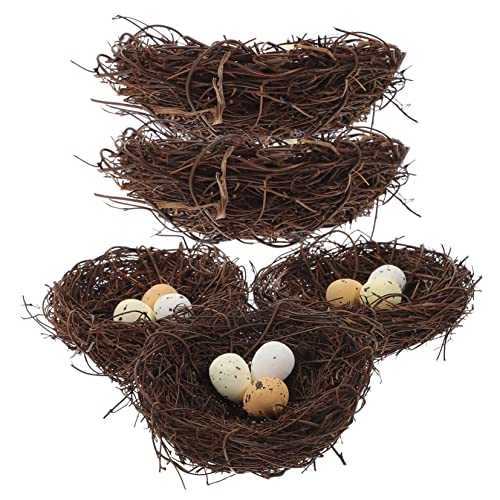 KITANDOVE 5 Stück Simuliertes Vogelnest Taube Vogelhaus-Ornament Künstliche Eier Vogelnest Vogelabwehr Krähenköder Schaumwachtelvogeleier Möwenabschreckung Gefälschter Eulenköder Harz KITANDOVE 5 Stück Simuliertes Vogelnest Taube Vogelhaus-Ornament Künstliche Eier Vogelnest Vogelabwehr Krähenköder Schaumwachtelvogeleier Möwenabschreckung Gefälschter Eulenköder Harz von KITANDOVE