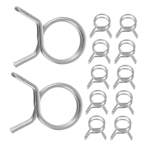 KITANDOVE Wasserrohrschelle Aus Edelstahl Schlauchschellen-Set Für Wasser Und Luftleitungen Verstellbare Rohrschellen Mit Federmechanismus 50 Stück von KITANDOVE