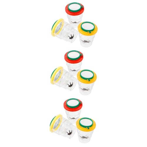 KITANDOVE 9 STK Beobachtungsbecherlupe Kinder Spielzeug Vergrößerungsspiegel Spielzeug Für Draußen Kinder Outdoor Spielzeug Spielsachen Spielzeug Outdoor Lupenglas Lupenbrille Spielzeuge Abs von KITANDOVE