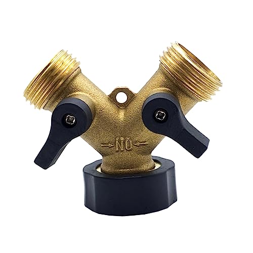 KITANDOVE Effizienter Gartenschlauch-y-ventil-verteiler 3/4 Zoll Messing-Adapter 2-Wege- Für Die Verwendung Mit Mehreren Schläuchen KITANDOVE Effizienter Gartenschlauch-y-ventil-verteiler 3/4 Zoll Messing-Adapter 2-Wege- Für Die Verwendung Mit Mehreren Schläuchen von KITANDOVE