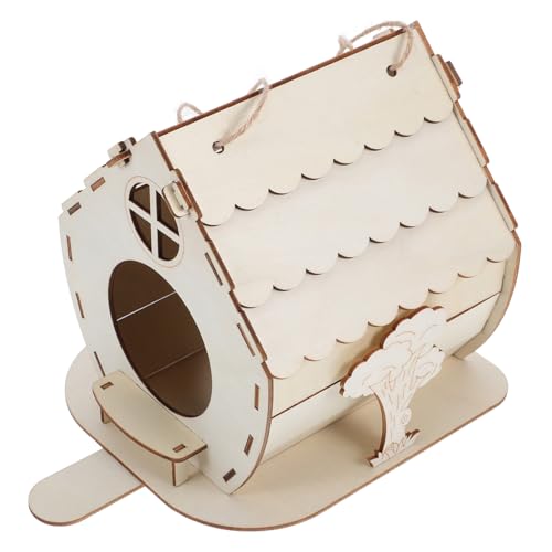 KITANDOVE Vogelhäuschen Aus Holz für Den Garten Zum Aufhängen Von Vogelnestern für Den Außenbereich Vogelfutterständer für Draußen von KITANDOVE