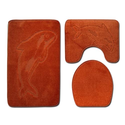KIXZSAZ 3 teiliges, leicht zu reinigendes Chenille Badematten Set. Bleiben Sie sicher und bequem im Badezimmer. Polyester Rutschfester Chenille Badeteppich, PJ210611 B005 KIXZSAZ 3 teiliges, leicht zu reinigendes Chenille Badematten Set. Bleiben Sie sicher und bequem im Badezimmer. Polyester Rutschfester Chenille Badeteppich, PJ210611 B005 von KIXZSAZ