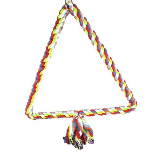 KIXZSAZ Baumwolldraht Haustierstange, tragbarer Ersatz, dreieckig, für den Innenbereich, Haustiere, Kletterseil, Spielzeug, Schaukel, Spielzeugzubehör KIXZSAZ Baumwolldraht Haustierstange, tragbarer Ersatz, dreieckig, für den Innenbereich, Haustiere, Kletterseil, Spielzeug, Schaukel, Spielzeugzubehör von KIXZSAZ