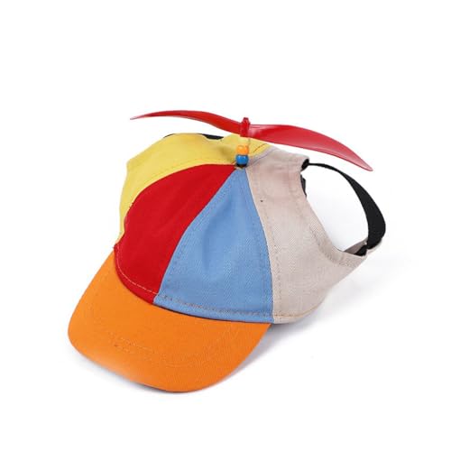 KIXZSAZ Haustier Propeller Mütze, bunt, bezaubernd, sonnenfest, atmungsaktiv, charakteristisch, Ersatz für Sommer Baseballmütze im Freien, Kopfbedeckung, Orange, S KIXZSAZ Haustier Propeller Mütze, bunt, bezaubernd, sonnenfest, atmungsaktiv, charakteristisch, Ersatz für Sommer Baseballmütze im Freien, Kopfbedeckung, Orange, S von KIXZSAZ