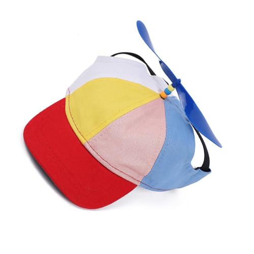 KIXZSAZ Haustier Propeller Mütze, bunt, bezaubernd, sonnenfest, atmungsaktiv, charakteristisch, Ersatz für Sommer Baseballmütze im Freien, Kopfbedeckung, Rot, L KIXZSAZ Haustier Propeller Mütze, bunt, bezaubernd, sonnenfest, atmungsaktiv, charakteristisch, Ersatz für Sommer Baseballmütze im Freien, Kopfbedeckung, Rot, L von KIXZSAZ