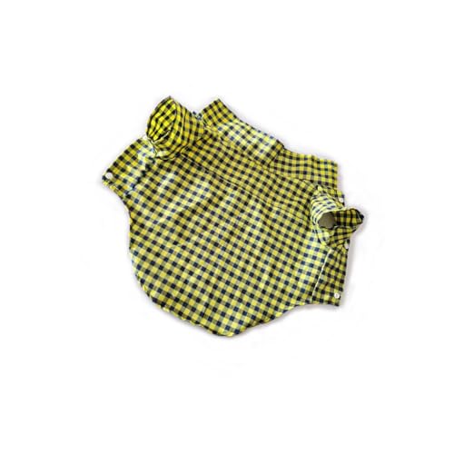 KIXZSAZ Hundehemd Geschmeidig Warmhalten Welpenhemden Welpenbekleidung Kleintierbedarf Tuch Keine Schnallen Weichheit Haustierkleidung, Kleines gelbes Plaid, XXL KIXZSAZ Hundehemd Geschmeidig Warmhalten Welpenhemden Welpenbekleidung Kleintierbedarf Tuch Keine Schnallen Weichheit Haustierkleidung, Kleines gelbes Plaid, XXL von KIXZSAZ
