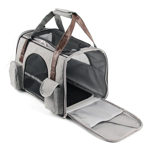 KIXZSAZ Pet Bag Carrier Rucksack Mesh Atmungsaktive Handtasche Gepolsterter Schultergurt Outdoor Reisen Wandern Picknick Tiere Tote von KIXZSAZ