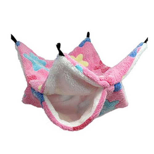 KIXZSAZ Ratten Hängematten Hängebett, multifunktional, mit Fleece, handlich zum Aufstellen, Heimtierbedarf für Hamster, Eichhörnchen, Seestern Rosa, 34x34 KIXZSAZ Ratten Hängematten Hängebett, multifunktional, mit Fleece, handlich zum Aufstellen, Heimtierbedarf für Hamster, Eichhörnchen, Seestern Rosa, 34x34 von KIXZSAZ