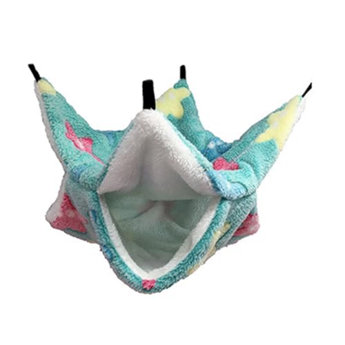 KIXZSAZ Ratten Hängematten Hängebett, multifunktional, mit Fleece, handlich zum Aufstellen, Heimtierbedarf für Hamster, Eichhörnchen, Seesterngrün, 34x34 KIXZSAZ Ratten Hängematten Hängebett, multifunktional, mit Fleece, handlich zum Aufstellen, Heimtierbedarf für Hamster, Eichhörnchen, Seesterngrün, 34x34 von KIXZSAZ