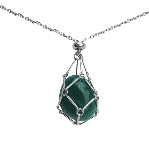 KIXZSAZ Statement mit modischer Halskette mit Kettenanhänger, Stein, Naturstein Halskette, Halskette für Damen, Damen Halskette, Grün KIXZSAZ Statement mit modischer Halskette mit Kettenanhänger, Stein, Naturstein Halskette, Halskette für Damen, Damen Halskette, Grün von KIXZSAZ